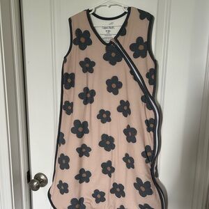 Copper Pearl Floral Kids Pajama Sleep Sack - Pink and Black